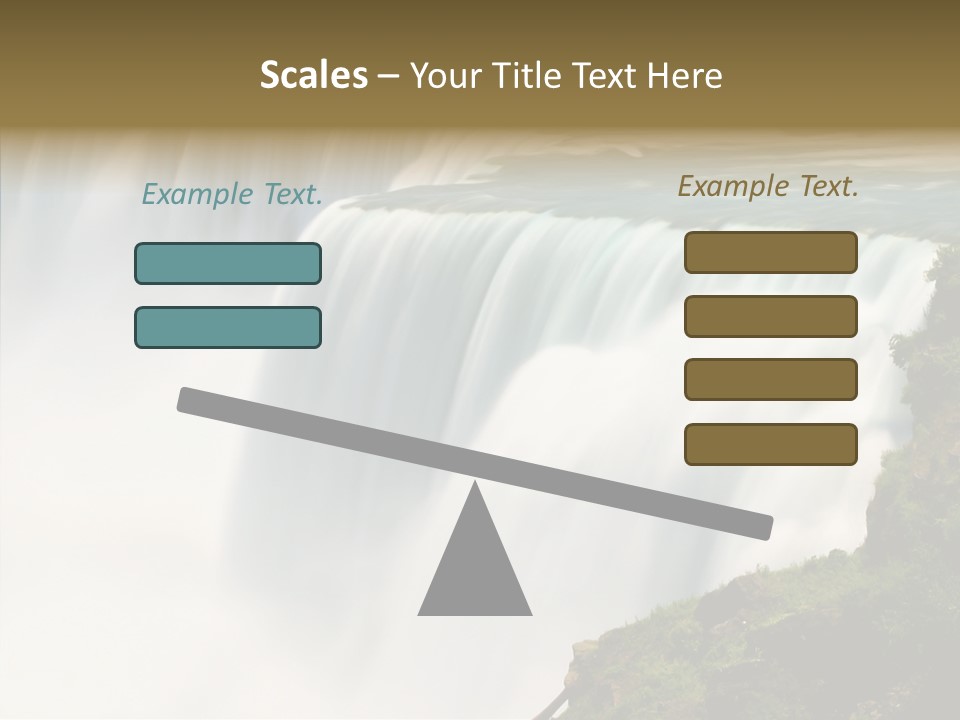 Falls American Falls Waterfall PowerPoint Template