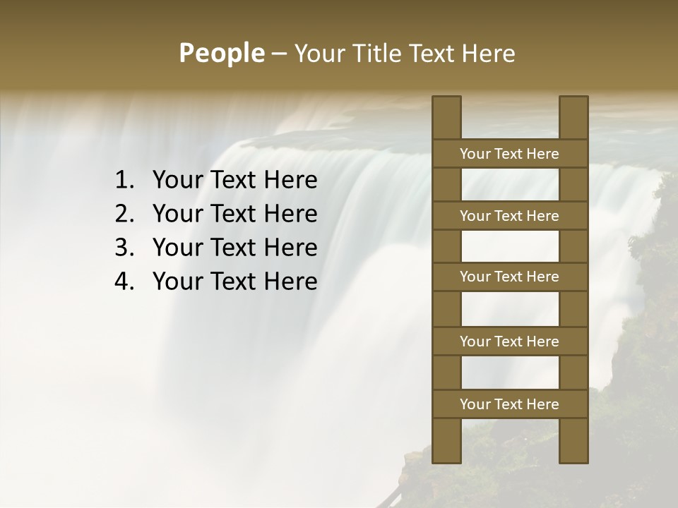 Falls American Falls Waterfall PowerPoint Template