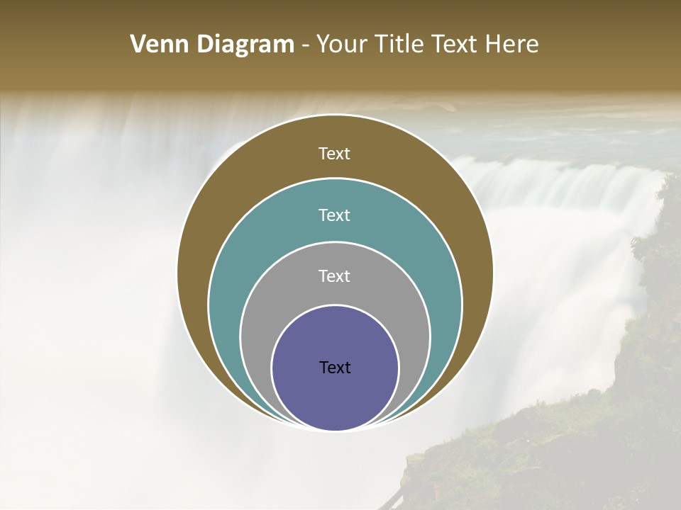 Falls American Falls Waterfall PowerPoint Template