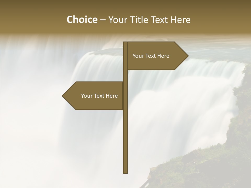 Falls American Falls Waterfall PowerPoint Template