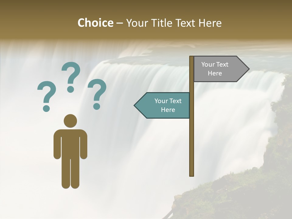 Falls American Falls Waterfall PowerPoint Template
