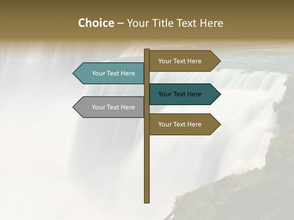 Falls American Falls Waterfall PowerPoint Template