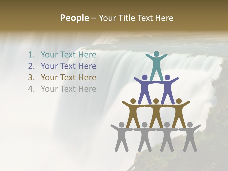 Falls American Falls Waterfall PowerPoint Template