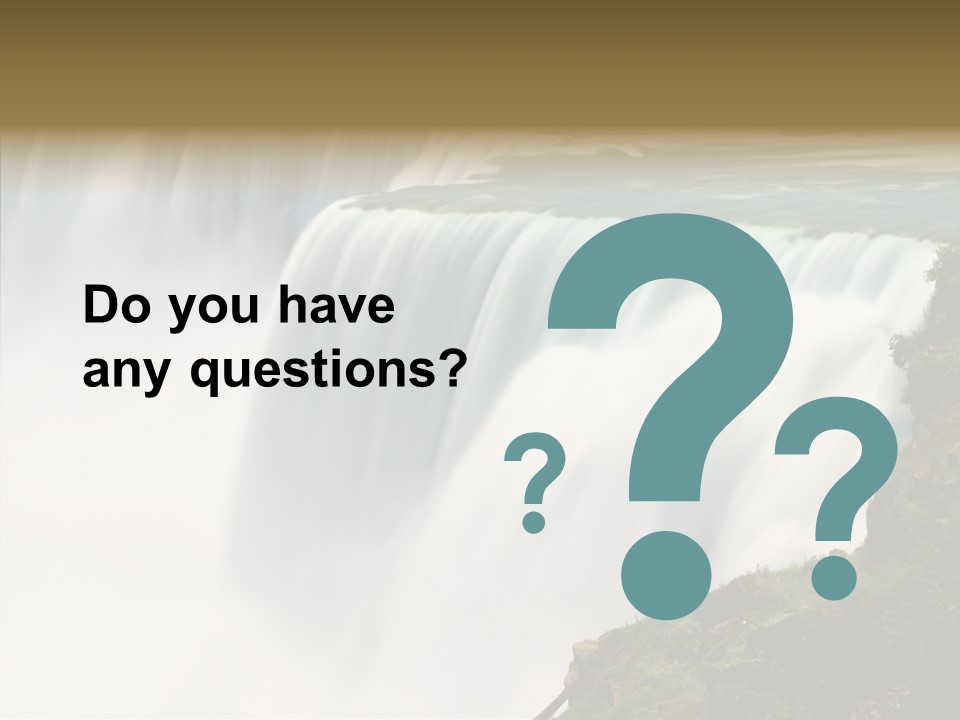 Falls American Falls Waterfall PowerPoint Template