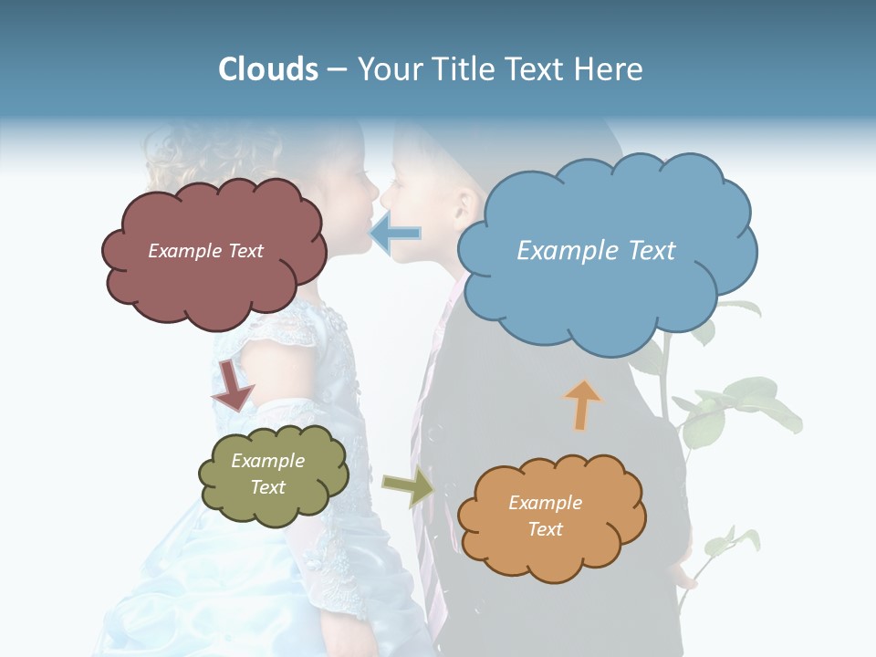 Hiding Friendship Childhood PowerPoint Template