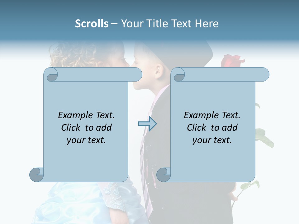 Hiding Friendship Childhood PowerPoint Template