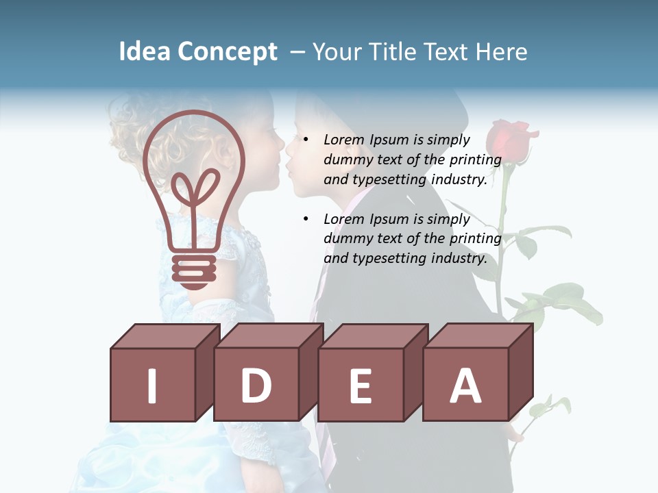 Hiding Friendship Childhood PowerPoint Template