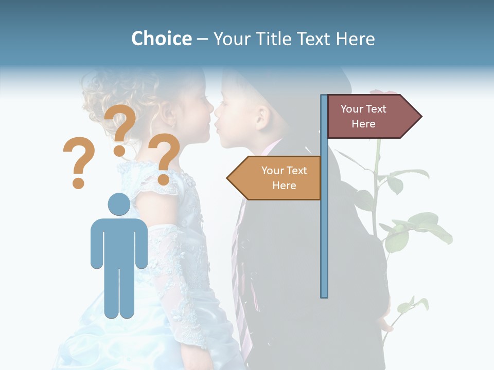 Hiding Friendship Childhood PowerPoint Template