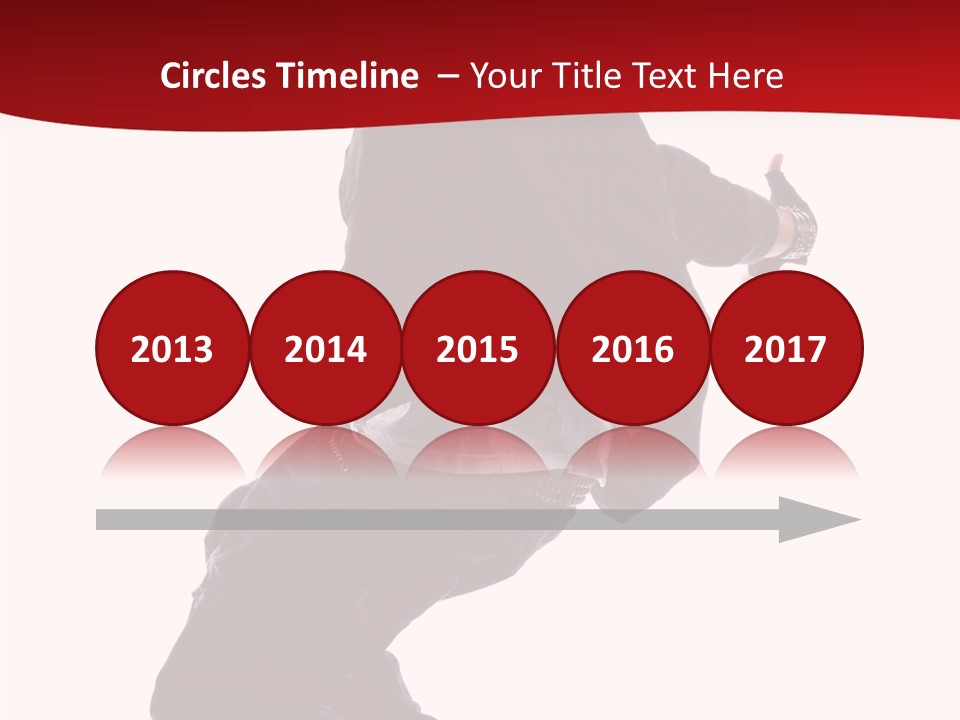 Break Dance Freestyle Jump PowerPoint Template