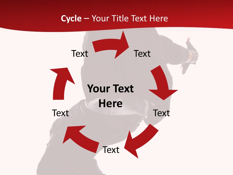 Break Dance Freestyle Jump PowerPoint Template