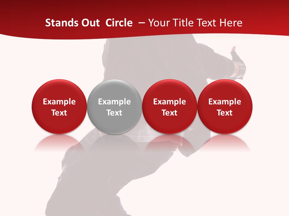 Break Dance Freestyle Jump PowerPoint Template