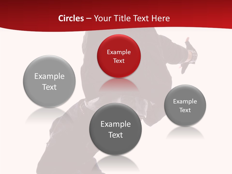 Break Dance Freestyle Jump PowerPoint Template