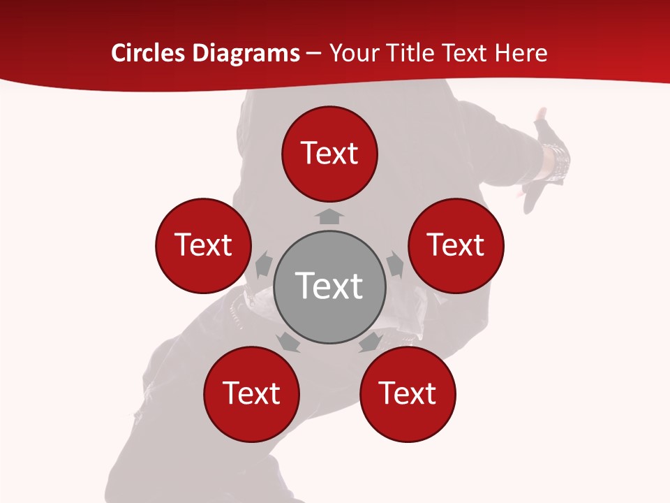 Break Dance Freestyle Jump PowerPoint Template