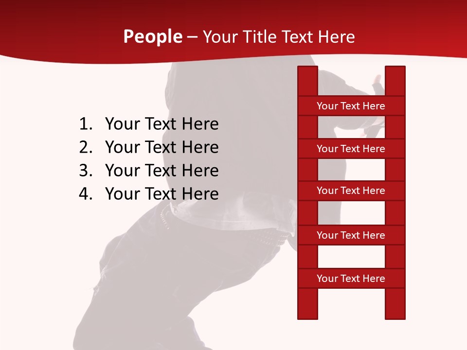 Break Dance Freestyle Jump PowerPoint Template