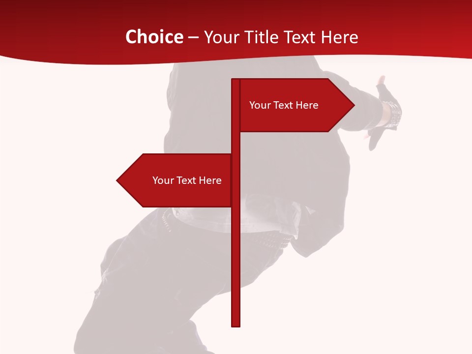 Break Dance Freestyle Jump PowerPoint Template