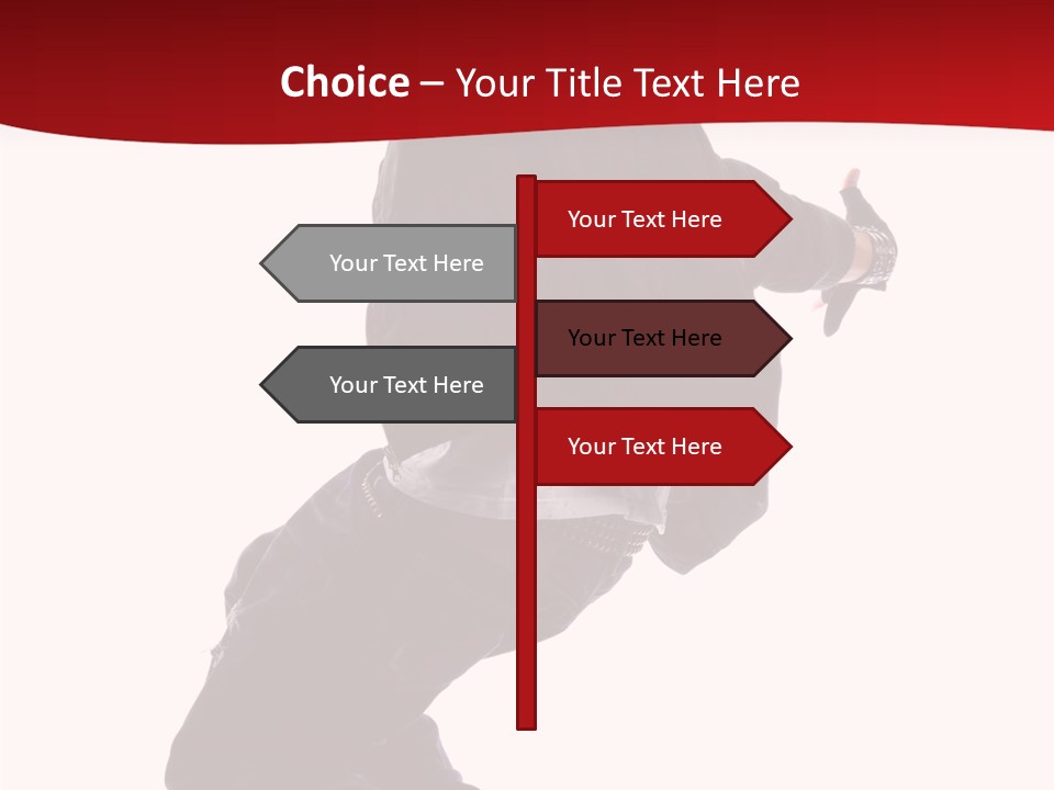 Break Dance Freestyle Jump PowerPoint Template