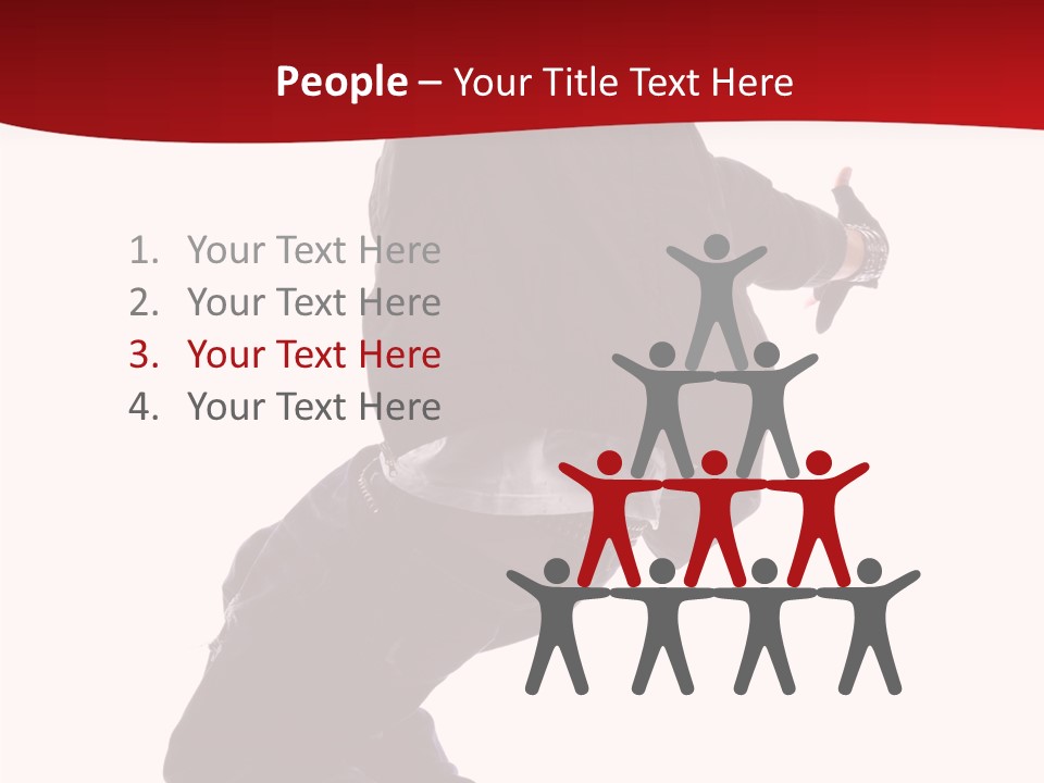 Break Dance Freestyle Jump PowerPoint Template