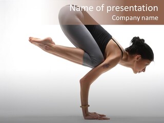 Wellbeing Stretching Serene PowerPoint Template