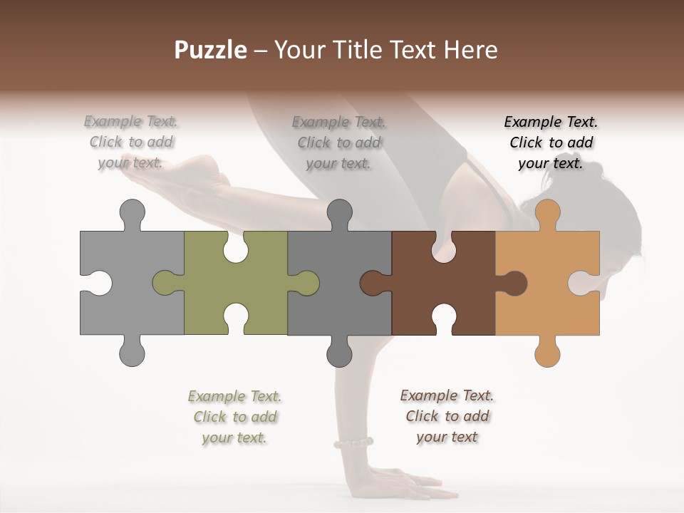 Wellbeing Stretching Serene PowerPoint Template