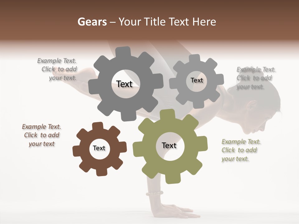 Wellbeing Stretching Serene PowerPoint Template