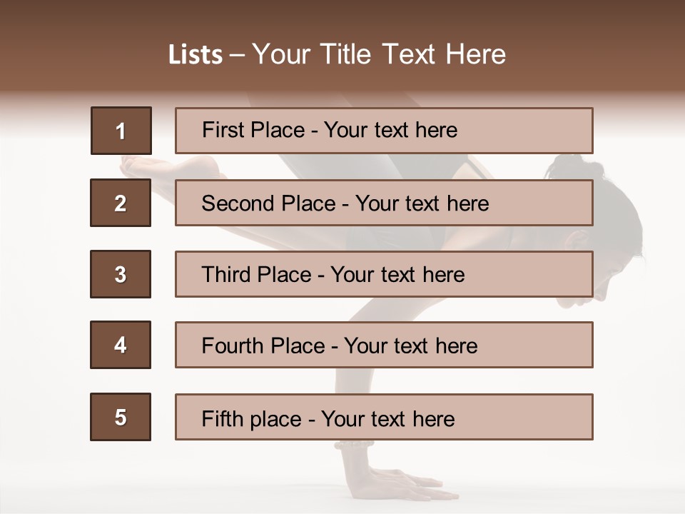 Wellbeing Stretching Serene PowerPoint Template