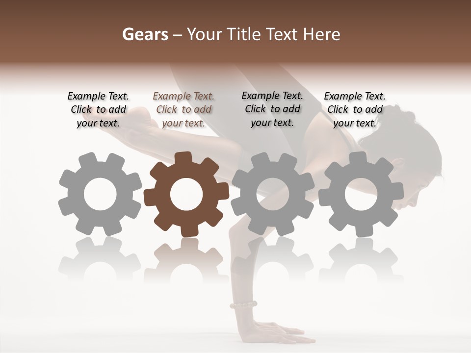 Wellbeing Stretching Serene PowerPoint Template