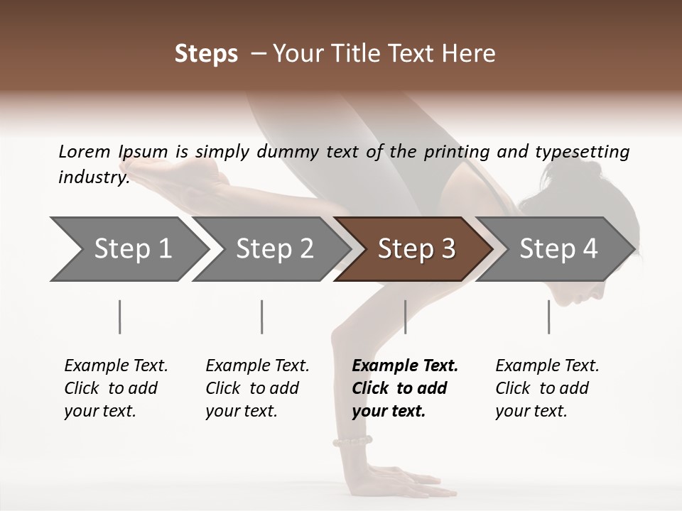Wellbeing Stretching Serene PowerPoint Template