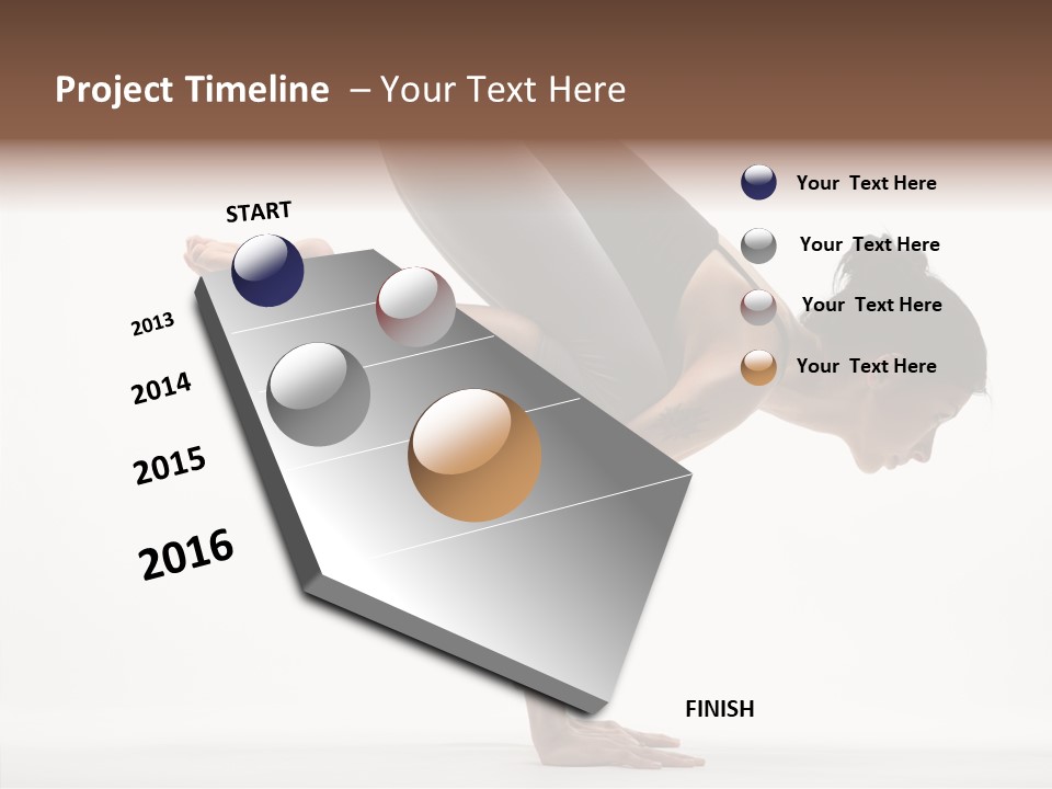 Wellbeing Stretching Serene PowerPoint Template
