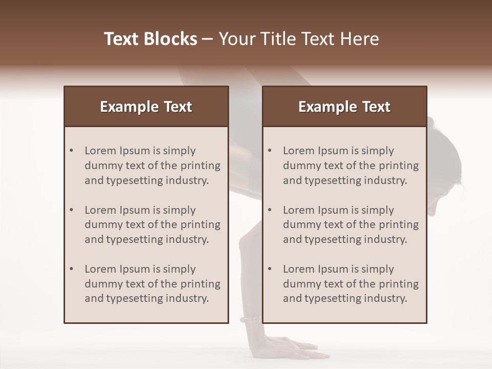 Wellbeing Stretching Serene PowerPoint Template