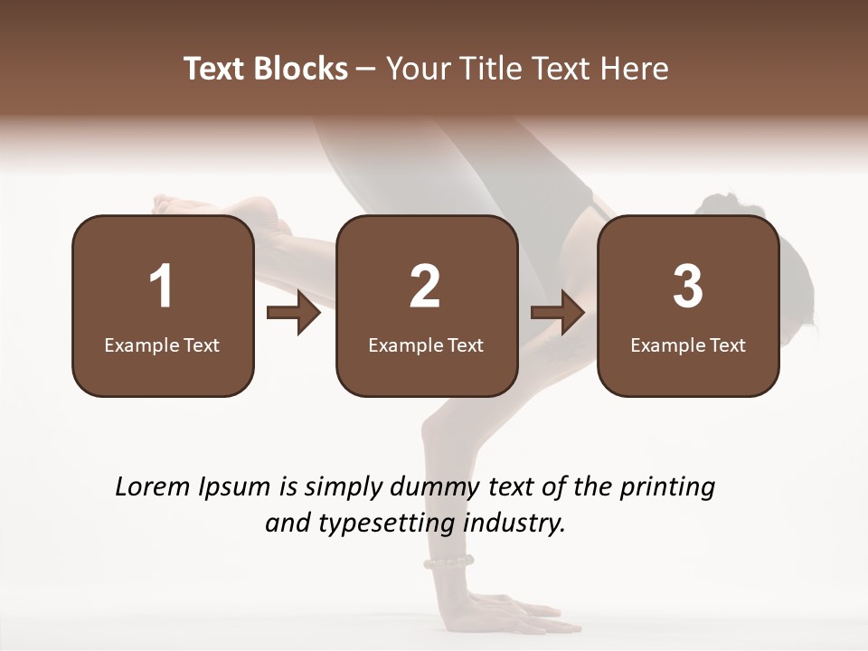 Wellbeing Stretching Serene PowerPoint Template