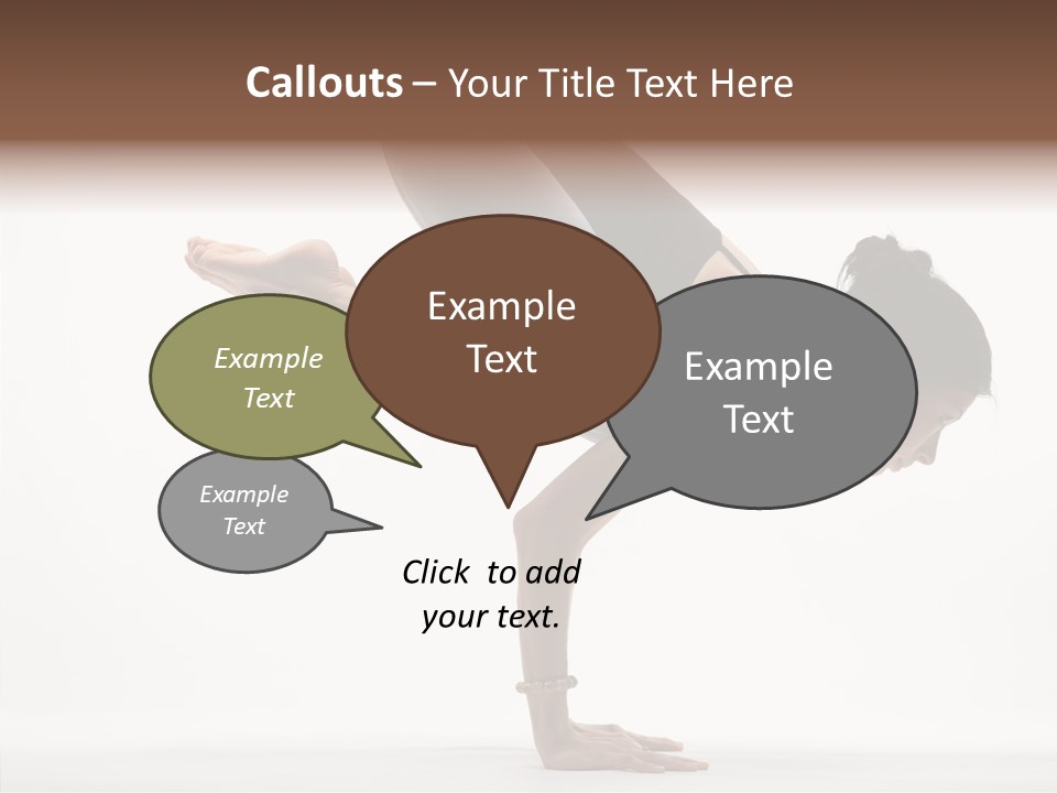 Wellbeing Stretching Serene PowerPoint Template