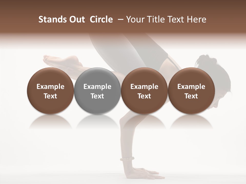 Wellbeing Stretching Serene PowerPoint Template