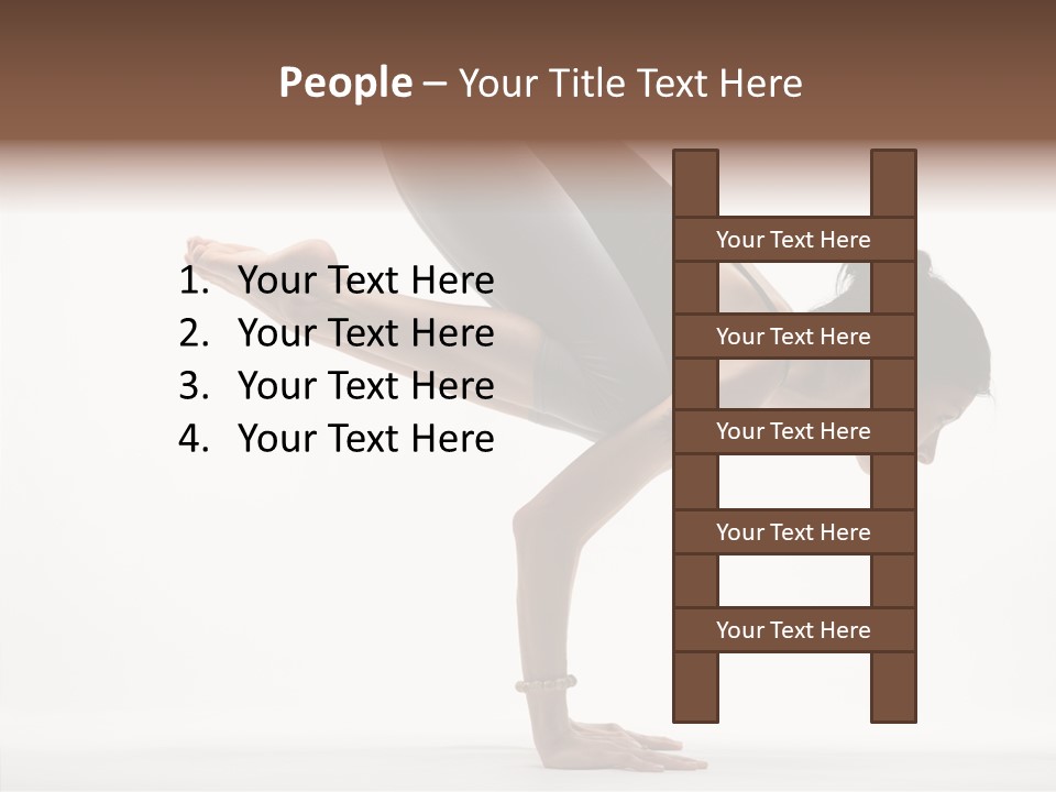 Wellbeing Stretching Serene PowerPoint Template