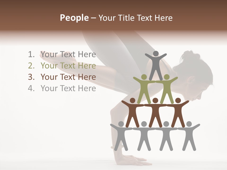 Wellbeing Stretching Serene PowerPoint Template