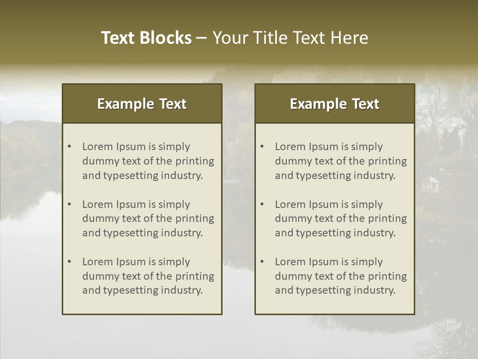 Famous Cathedral Brick PowerPoint Template