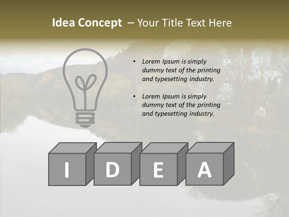 Famous Cathedral Brick PowerPoint Template