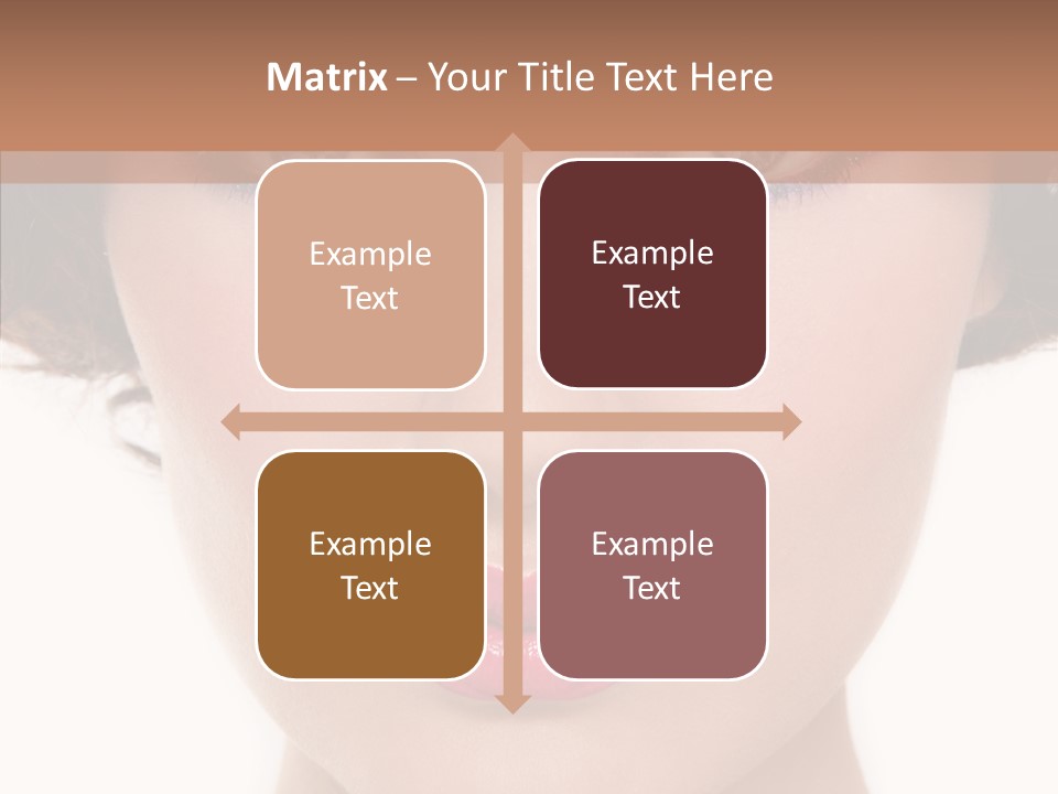 Pretty Beauty Woman PowerPoint Template