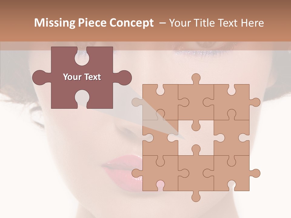 Pretty Beauty Woman PowerPoint Template