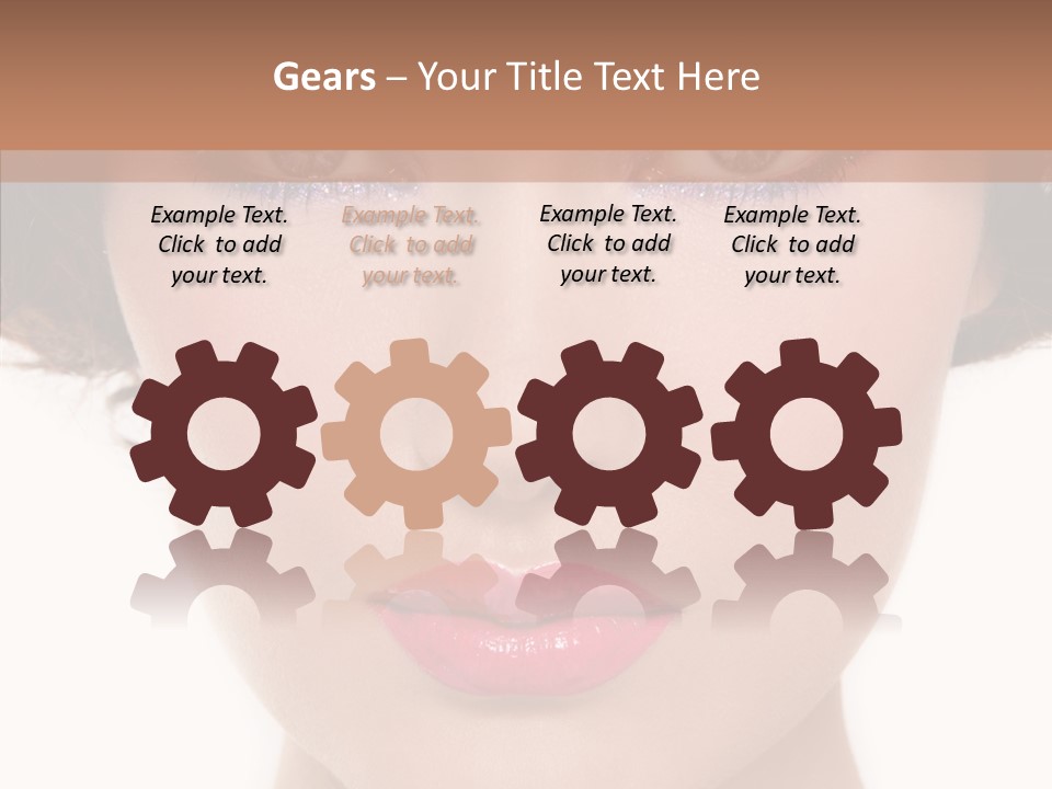 Pretty Beauty Woman PowerPoint Template