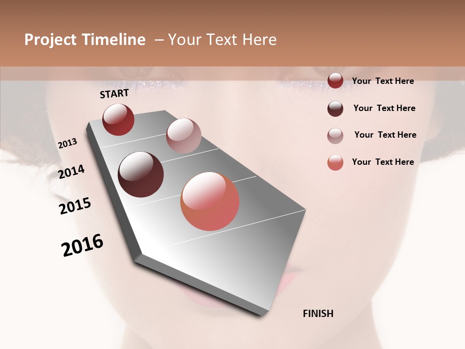 Pretty Beauty Woman PowerPoint Template