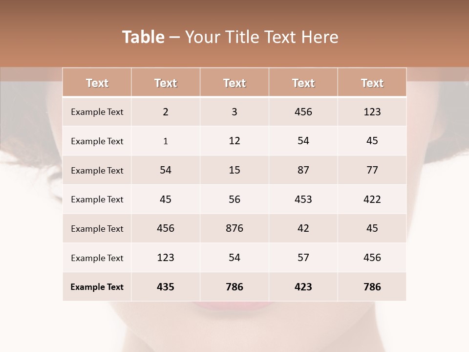 Pretty Beauty Woman PowerPoint Template