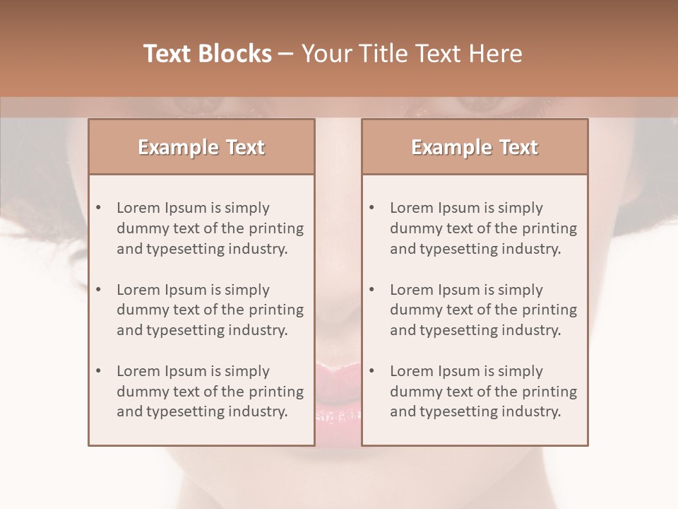 Pretty Beauty Woman PowerPoint Template