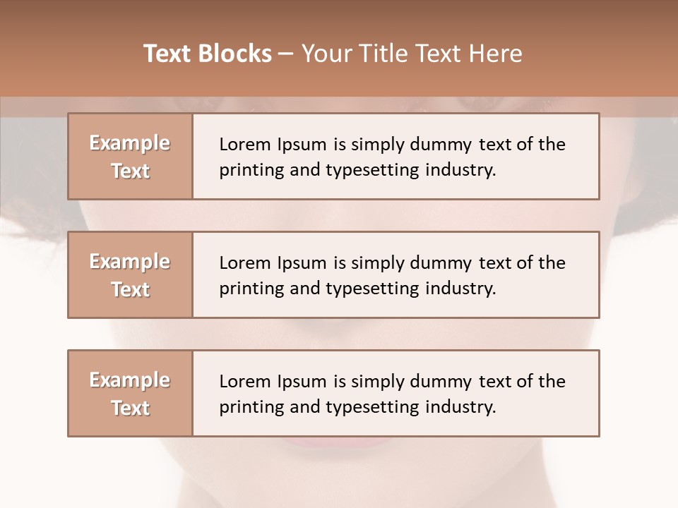 Pretty Beauty Woman PowerPoint Template