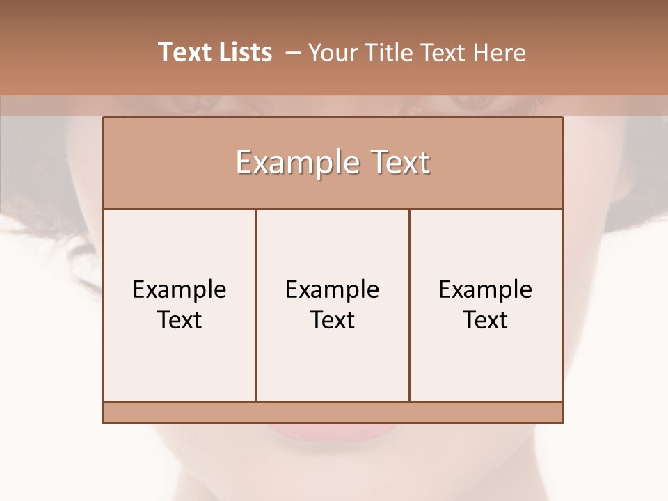 Pretty Beauty Woman PowerPoint Template