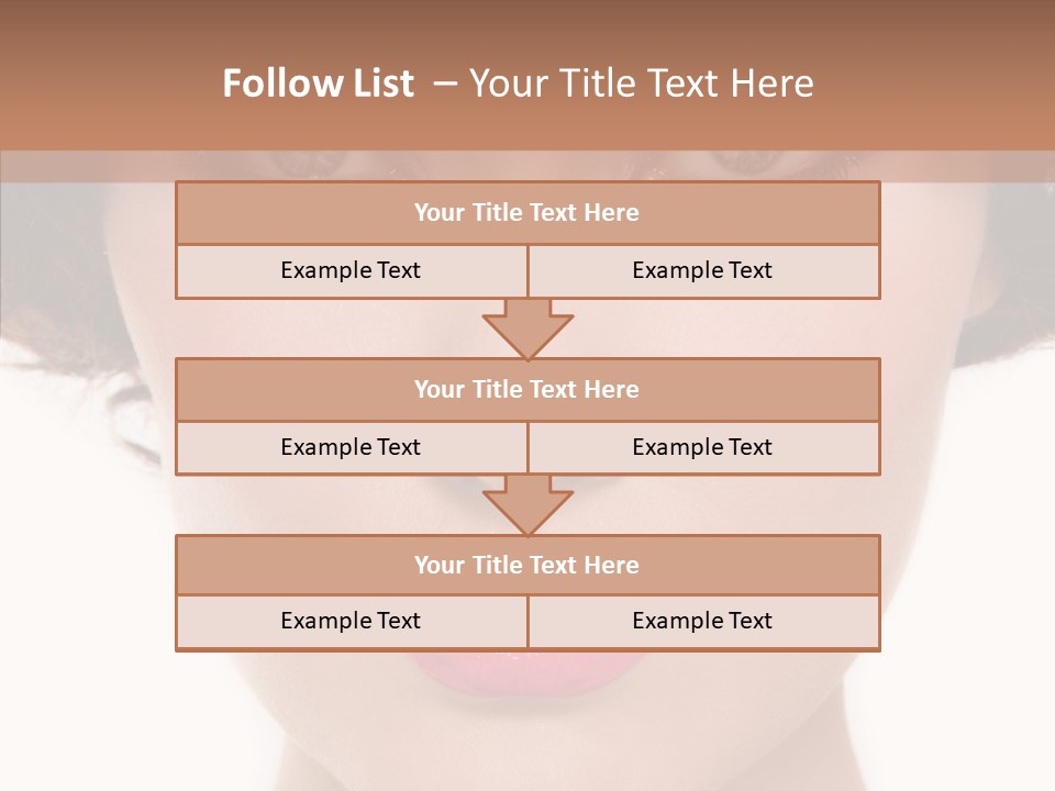 Pretty Beauty Woman PowerPoint Template