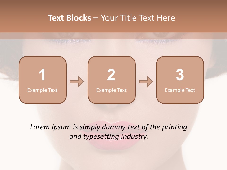 Pretty Beauty Woman PowerPoint Template