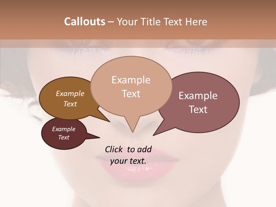 Pretty Beauty Woman PowerPoint Template