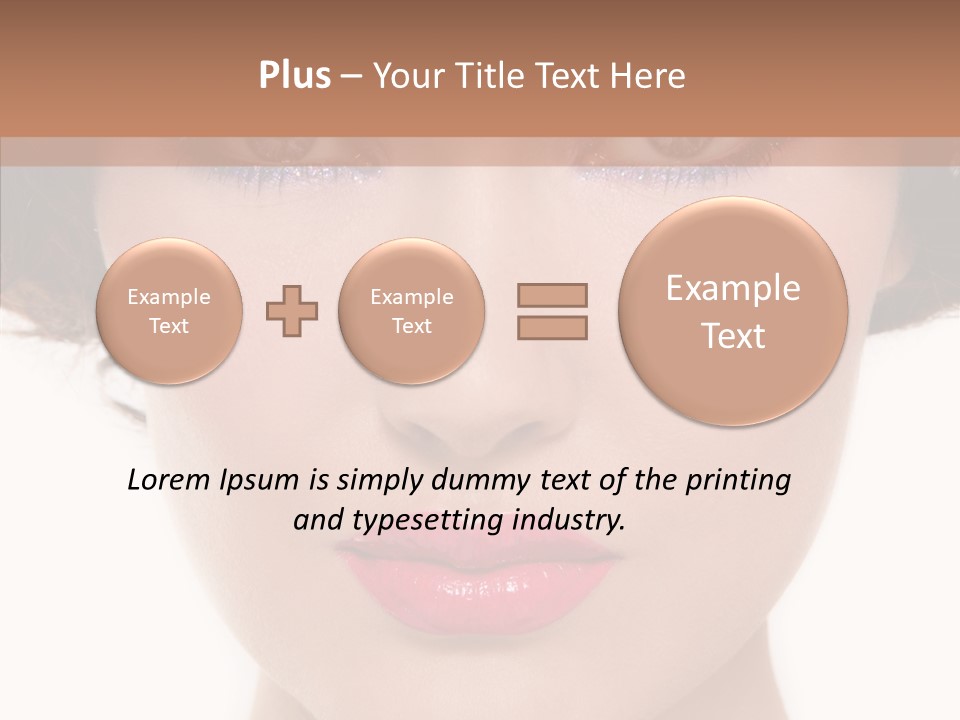 Pretty Beauty Woman PowerPoint Template