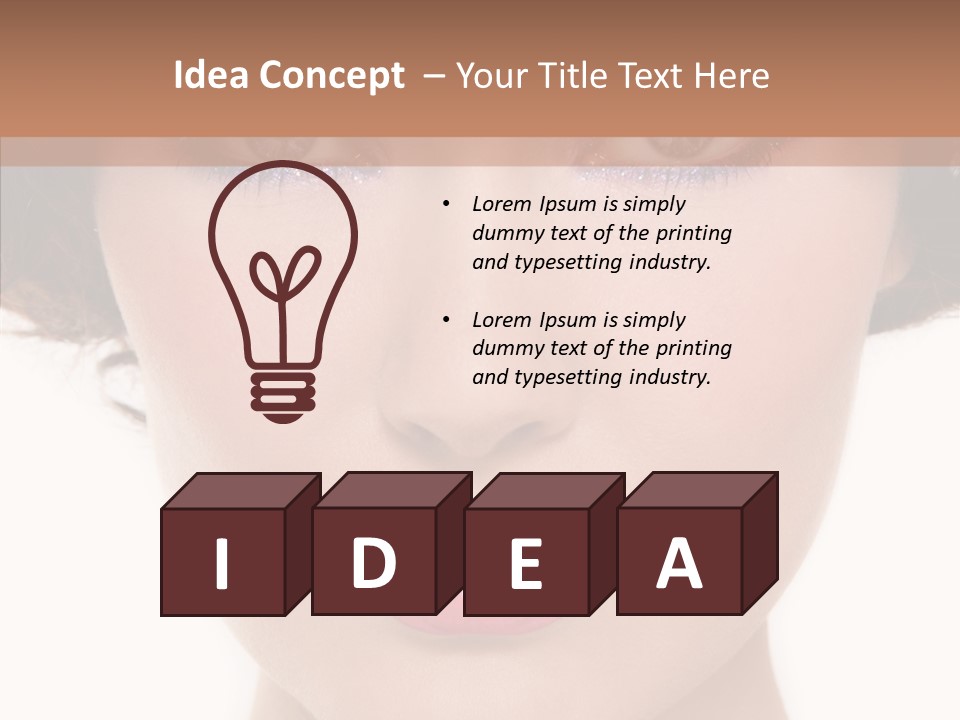 Pretty Beauty Woman PowerPoint Template