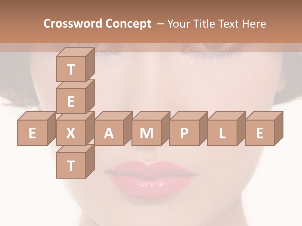 Pretty Beauty Woman PowerPoint Template